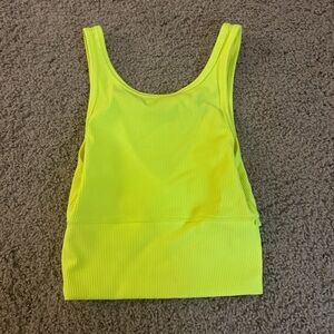 Lululemon yellow ribbed tank